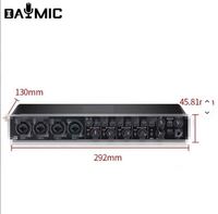 Interface audio DM404 4 canaux 4 entrées 4 sorties pour console DJ, enregistrement, podcasting, studio, carte son