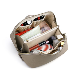 Pochette à pinceaux de maquillage en cuir PU de taille moyenne, motif à fils ouverts, résistante à l'eau, organiseur de pinceaux cosmétiques, logo personnalisé - Product Image 5