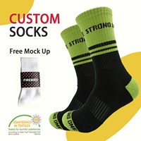 Échantillon Gratuit Chaussettes de Sport Personnalisées de Qualité Luxe avec Lettres – Chaussettes de Gym Montantes Personnalisables pour Hommes