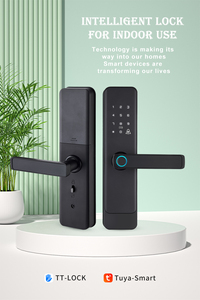 Cerradura de Puerta Digital WiFi sin Llave con Contraseña desde la Aplicación, Antirrobo, para Puertas de Madera/Vidrio/Aluminio, Huella Dactilar Inteligente, Aplicación Tuya para Uso en Oficina - Product Image 5