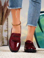 Mocassins pour femmes, chaussures plates à plateforme, à enfiler, semelle épaisse, chaussures décontractées de bureau, chaussures élégantes à la mode pour femmes