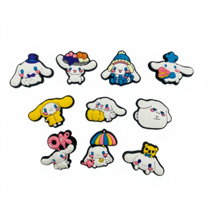 Adornos para <span class=keywords><strong>Crocs</strong></span> de Sanrio, Kuromi y My Melody, <span class=keywords><strong>Jibbitz</strong></span> de PVC Impermeable para Zapatos, Decoración Encantadora para Niñas, Adolescentes y Mujeres - Product Image 3