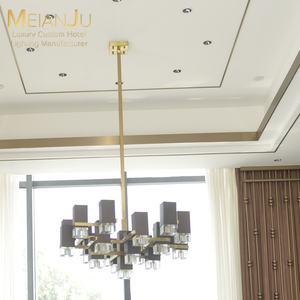 Zhongshan Crafted Large Luxury Indoor Hanging Light Four-Sided Crystal Prism Premium Chandelier para Hotel Villa Home Decor - Product Image 4