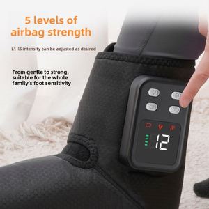 New <b>Wireless</b> Remote <b>Control</b> Foot Massager with <b>Heating</b>, Vibration & Hot Compress for Ankle & Joint Pain Relief - Product Image 4