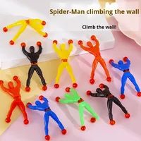 JOSSION 150 Piezas/1 Bolsa de Juguetes Elásticos de Plástico de Spiderman para Escalar Paredes, Juguetes Pegajosos Estirables, Juguetes Antiestrés Nostálgicos para Niños de 14 Años, Fiesta Infantil