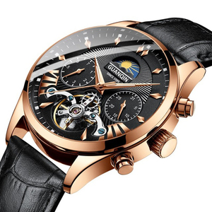 <span class=keywords><strong>Orologio</strong></span> da Polso Meccanico <span class=keywords><strong>Automatico</strong></span> da Uomo Guanqin GH17003 con <span class=keywords><strong>Cinturino</strong></span> in Vera <span class=keywords><strong>Pelle</strong></span> / Acciaio Inossidabile - <span class=keywords><strong>Orologio</strong></span> da Uomo - Product Image 3