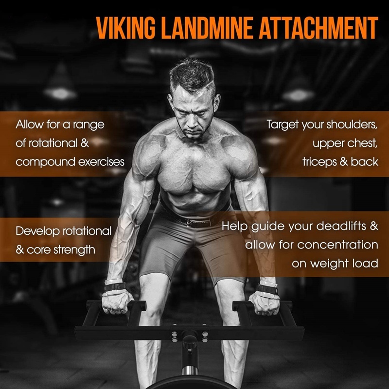 KAPIPALA Viking Press Landmine Poignée - Attachment Pour Haltère Olympique, T-Bar Row, Entraînement Épaules Et Core