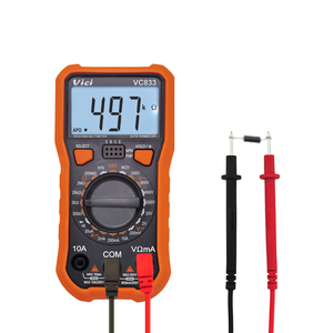 Clásico Multímetro Digital VC833 de 2000 Lecturas con True RMS, NCV, Voltaje, Corriente y Resistencia - Product Image 1