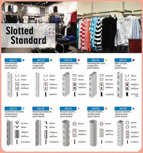 <b>Shop</b> Body Double Slotted Horizontal Chromed Zinc Adjustable Height Upright Stylish <b>Display</b> Rack for Indoor/Outdoor Use - Product Image 4