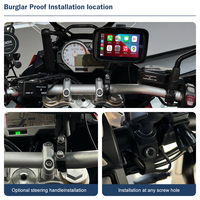 Road Top 5 pouces étanche sans fil Android Auto Carplay écran pour moto Navigation récepteur stéréo Bluetooth moniteur