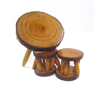 Maison <span class=keywords><strong>de</strong></span> poupée meubles uniques arbre <span class=keywords><strong>Table</strong></span> à manger en bois et <span class=keywords><strong>chaise</strong></span> - Product Image 3