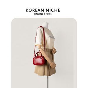 Customized LOGO Cute Solid Color Fashion Women's Handbag Red Mini <b>Square</b> Crossbody Hand Bag Tiny Bags - Product Image 4