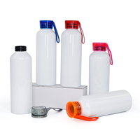 Bouteille de sport en aluminium 750 ml pour impression par transfert thermique, logo personnalisé, écologique, jetable, portable, pour randonnée, gym, voyage - Vente en gros