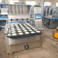 Machine de production de cupcakes pour boulangerie commerciale, ligne de production de gâteaux avec injection de chocolat et remplissage, pour ingrédients à base d'eau