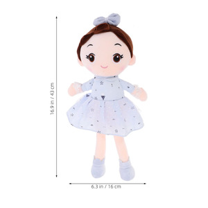 8495 Adorabili Bambole di Peluche Realistiche con Occhi Grandi e Viso Rotondo, Morbidi Giocattoli da Abbraccio, Regali per Bambine, Bambole di Peluche per Bambini - Product Image 3