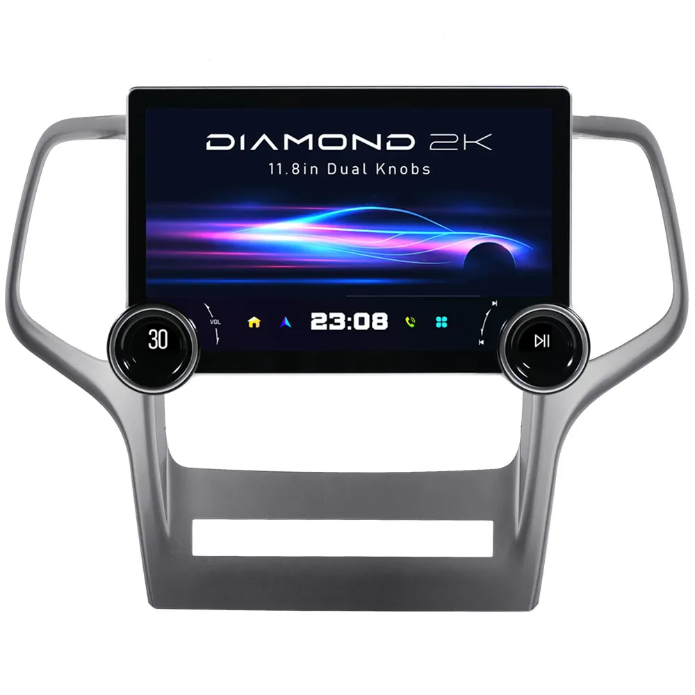BARFOND 10 ядер Android 12 2K сенсорный экран автомобильный Радио плеер для Jeep Grand Cherokee auto Carplay DSP