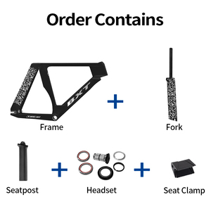 BXT TRC-195 de <span class=keywords><strong>piste</strong></span> 2025 T1000 cadre de vélo de <span class=keywords><strong>piste</strong></span> en Fiber de carbone <span class=keywords><strong>piste</strong></span> à engrenage fixe cadre de vélo de route fourche tige de selle casque - Product Image 4