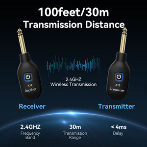USB Mini transmisor inalámbrico receptor batería eléctrica bajo-sistema de transmisión de audio bajo guitarra tambor eléctrico - Product Image 6