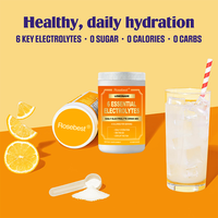 Rosebest OEM Private Label Sports Nutrition Supplement Sugar Free Natural Lemonade Flavor Vegan Hydration Electrolytes Powder