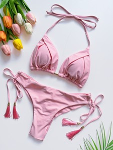 Bikinis Sexy Lady Open Hot Photo Bikini Beachwear Hot Sexy Sportswear Bikini Young Girl Swimwear - Product Image 1