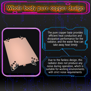 Slim CPU nước mát tản nhiệt chất lỏng AIO nước làm mát đồng khối nước cho LGA 4677 4189 <span class=keywords><strong>1U</strong></span> máy chủ làm mát chất lỏng tản nhiệt - Product Image 3