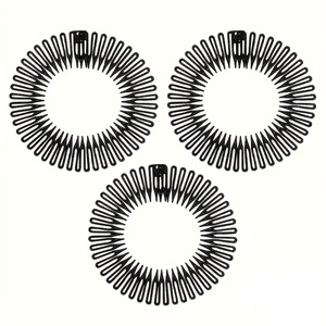 Pince à cheveux élastique en plastique pliable et flexible avec strass, <span class=keywords><strong>peigne</strong></span> latéral pour femme, idéal pour les fêtes, tendance et écologique pour le coiffage - Product Image 1