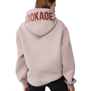 Sweat-shirts unisexes <span class=keywords><strong>RUYI</strong></span> Clothing, doux, surdimensionnés, lourds, avec logo personnalisé, sweat-shirt rose pour homme - Product Image 4