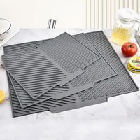 Tapis de table en silicone résistant à la chaleur, antidérapant, protège-comptoir de cuisine pour assiettes, tasses, bols, vaisselle