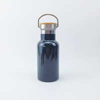 Bouteille isotherme en acier inoxydable écologique 350/500/600/750 ml, gobelet à double paroi avec couvercle en bambou, isolation thermique