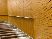 Panneau acoustique en bois plaqué pour le cinéma Tuile insonorisante en MDF perforé pour Hall