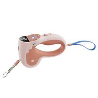 Tragbares 2-in-1 Hunde-Erziehungshalsband mit Fernbedienung, Anti-Bell-Funktion, Ton und Vibration, Einstellbare Stufen mit Einziehbarer Leine für Hunde