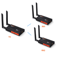 Extenseur HDMI sans fil 5,8 GHz 200M, émetteur et récepteur vidéo, 1 à 4, partage d'écran 1080P, commutateur pour PS4, caméra, PC vers TV