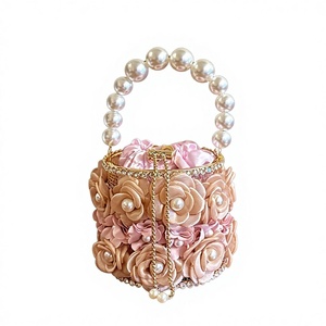 Design Flower Birdcage Crossbody Bag Silk <b>Chain</b> Strap Lock Closure-Elegant All-Match Exquisite Super-Trendy <b>Handbag</b> Tanjing - Product Image 1