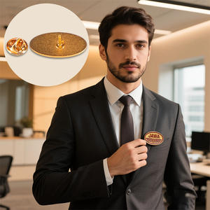 Logotipo de letra personalizado, etiquetas de insignia de solapa de Metal, estilo escrito a mano, máquina de identidad corporativa, placas, reconocimiento de equipo de Club de empresa - Product Image 5