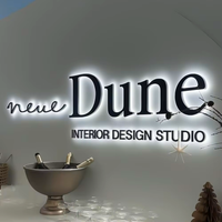 Enseigne Lumineuse LED Personnalisée 3D Effet Miroir Doré avec Source de Lumière Tubulaire pour Écoles, Entreprises, Voitures, Bâtiments Résidentiels et Transformateur