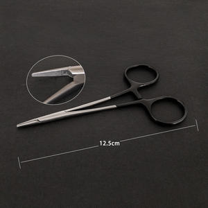 Porte-aiguille dentaire Yjm 12,5 cm en acier inoxydable avec poignée moletée, instrument chirurgical pour usage dentaire et cosmétique - Product Image 1