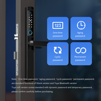 Serrure intelligente extérieure moderne et étanche pour portes vitrées Serrure numérique coulissante pour porte de maison intelligente