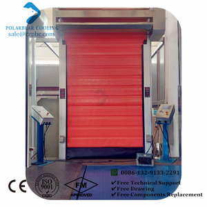 Puertas enrollables con aislamiento térmico motorizadas industriales de alta velocidad con congelador de cortina de Pvc para cámara frigorífica - Product Image 6