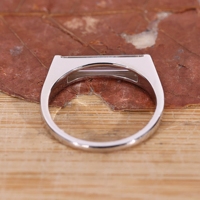 Bague de mariage tendance pour femme DaiLu en or 14K/18K avec diamant de laboratoire certifié IGI, taille baguette et couleur D