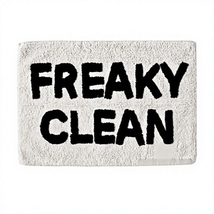 Luxury FREAKY <b>CLEAN</b> Assurance Pure Cotton Made Tufted Bath Mats With Long Durable Bathroom <b>Floor</b> Mat Wholesale Prices by ITHL - Product Image 1