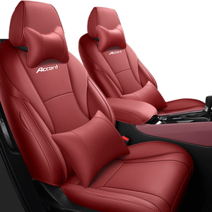 Personalizzato per Honda Accord 11a generazione di 2014 2025 Set completo coprisedili in pelle rossa impermeabile protezione per seggiolini <span class=keywords><strong>auto</strong></span> - Product Image 3