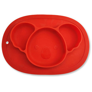 Children's Silicone Dinner Plate 32cm X 22cm Food Grade Anti Slip Suction Baby Feeding Tray 0-12 Months - Product Image 2