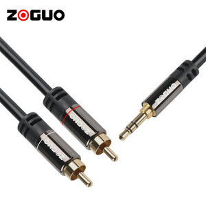 Trung Quốc giá rẻ OEM DVD Player kép che chắn màu đen Cáp âm thanh cáp <span class=keywords><strong>RCA</strong></span> de âm thanh cho loa - Product Image 5