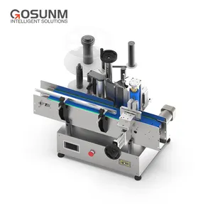 GOSUNM 새로운 라벨 기계 물 병 기계 마시는 물 병 라벨러 자동 라운드 병 라벨 기계