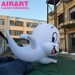 <span class=keywords><strong>Casper</strong></span> <span class=keywords><strong>le</strong></span> Fantôme Amical Géant Gonflable, Personnage de Dessin Animé Gonflable, Mascotte Fantôme Gonflable pour la Décoration d'Événements d'Halloween - Product Image 4