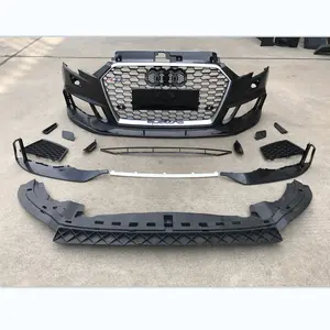 Wholesale Price Front Bumper With Honeycomb Grill For Audi A3 8V Facelift 2017-2019 RS3 Type Bumper Body Kits