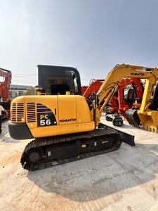 Machine d'occasion, excavatrice Komatsu PC56 en bon état, équipement lourd, 5 à 6 tonnes, mini-excavatrice d'occasion. - Product Image 3