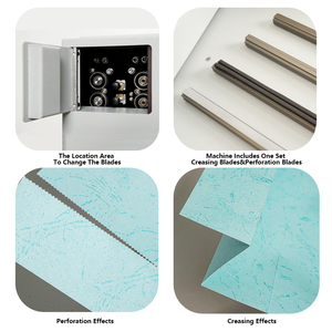 K338 hút không khí tự động cho Ăn Điện giấy nhăn và đục lỗ Máy thủng Máy nhăn với 3 năm bảo hành - Product Image 4