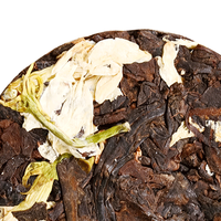 Thé Pu'er fermenté naturellement du Yunnan au jasmin, en galette de 200g, saveur et parfum doux et onctueux, mélange pour boisson quotidienne