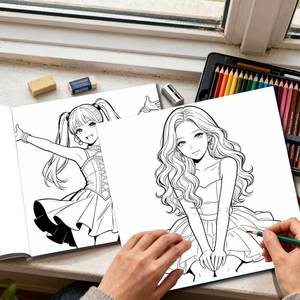 Offre Spéciale : Cahier de coloriage K-Pop personnalisé avec impression de logo pour enfants – Fournitures scolaires éducatives - Product Image 2